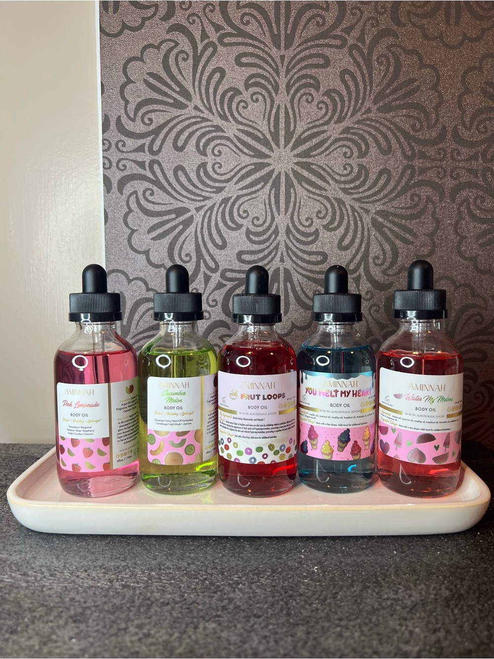 AMINNAH Body Oil - 5 piece set